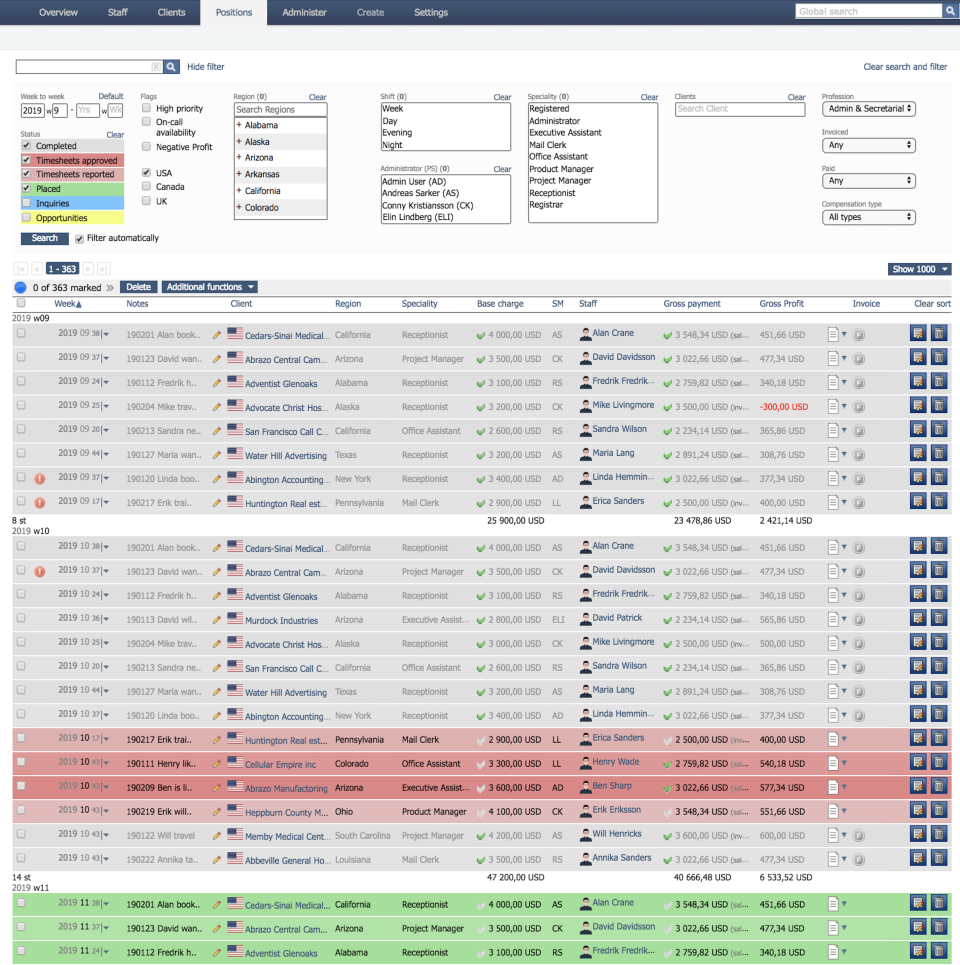 iStaff Systems Software - 5