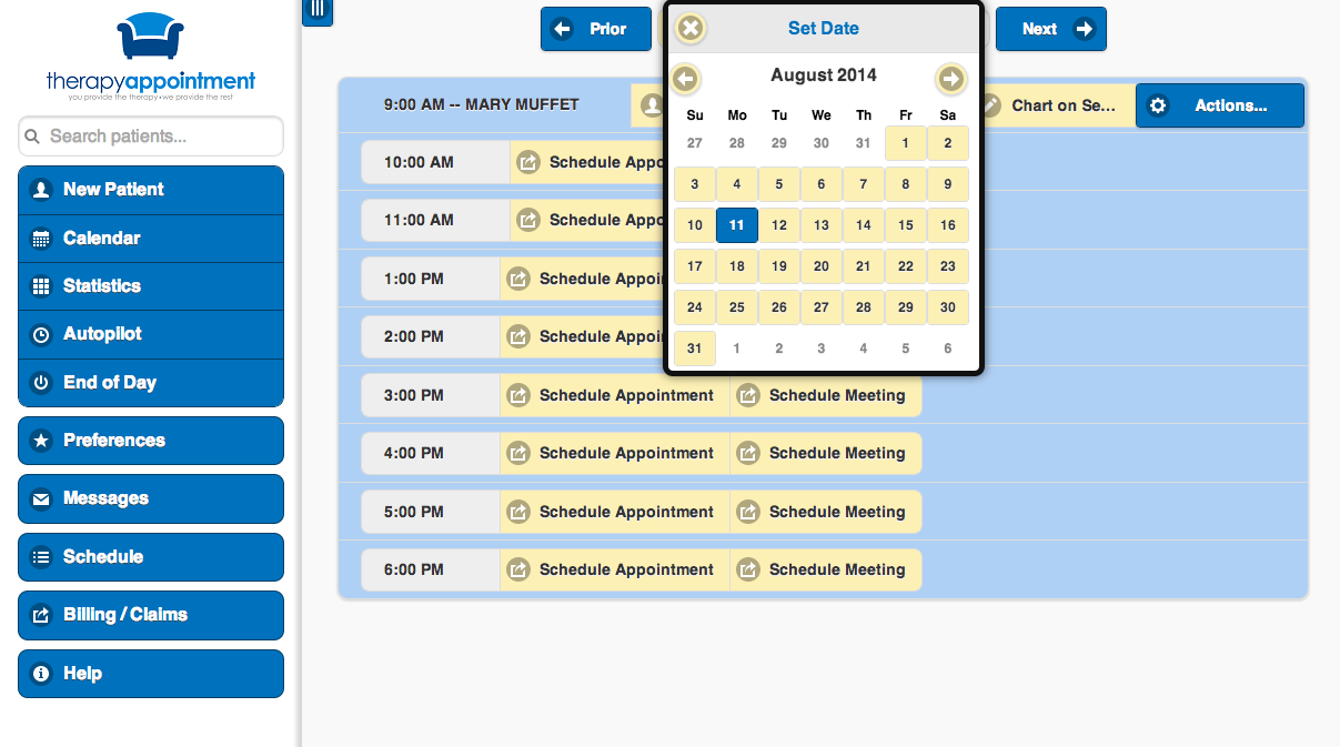 TherapyAppointment Software - Appointment scheduler