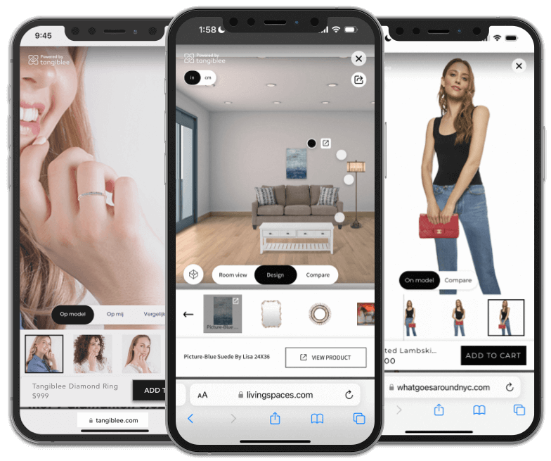 Tangiblee screenshot: Lifestyle Content