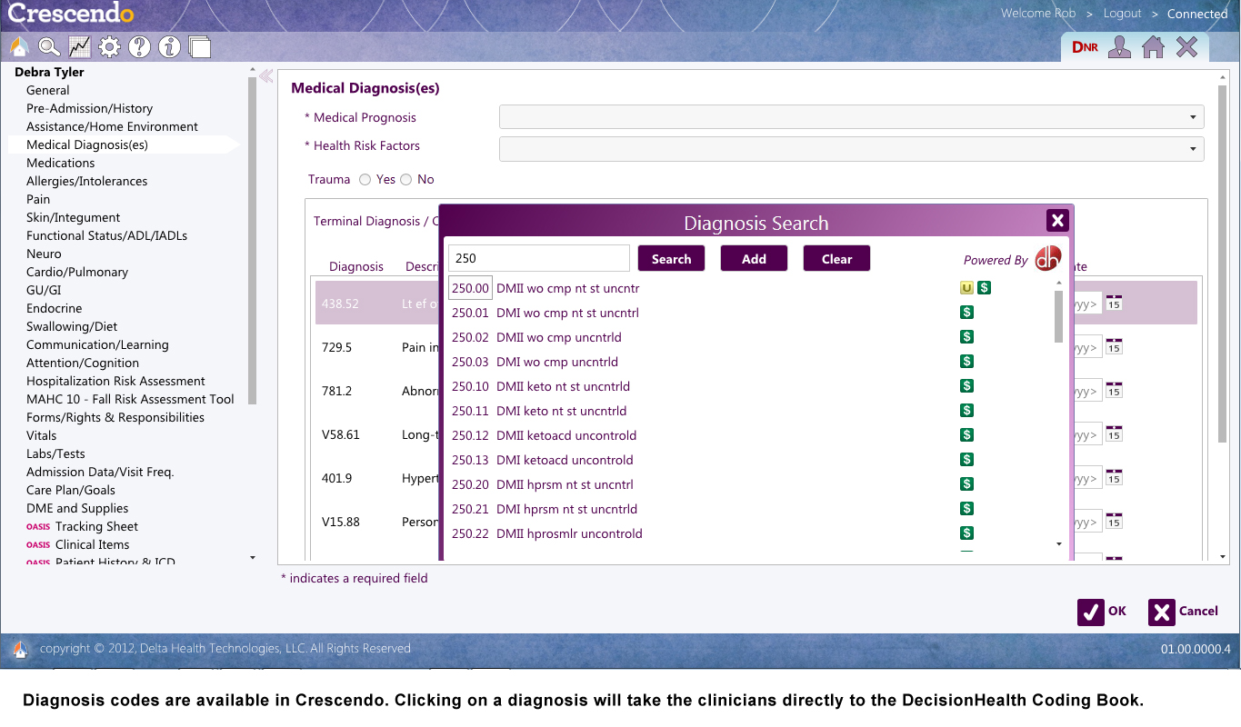 Crescendo Software - Medical diagnosis