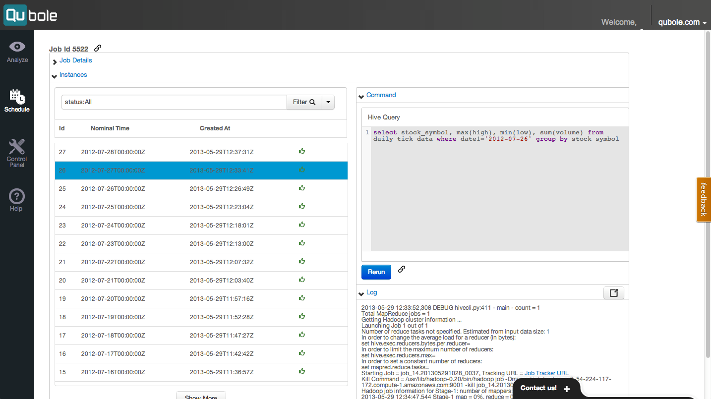 Qubole Data Service Software - Qubole Scheduler (2)