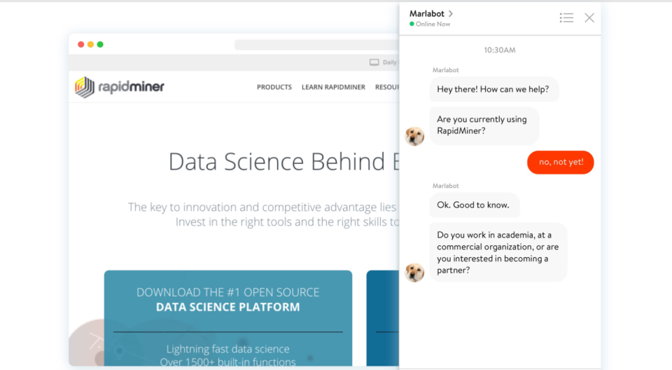 Leadbot can be used to route conversations to the correct agents