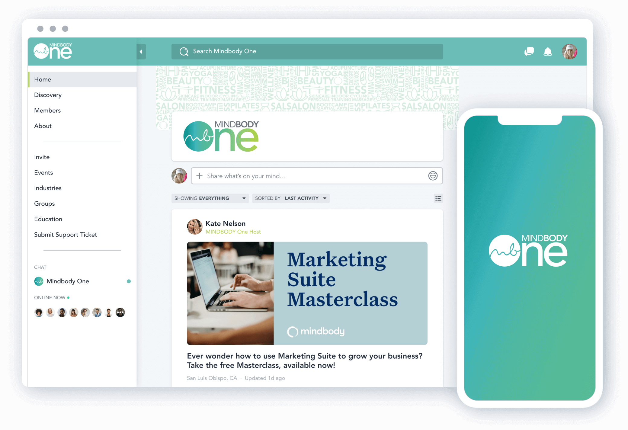 Mighty Pro Software - Mindbody One - Mighty Pro branded app example