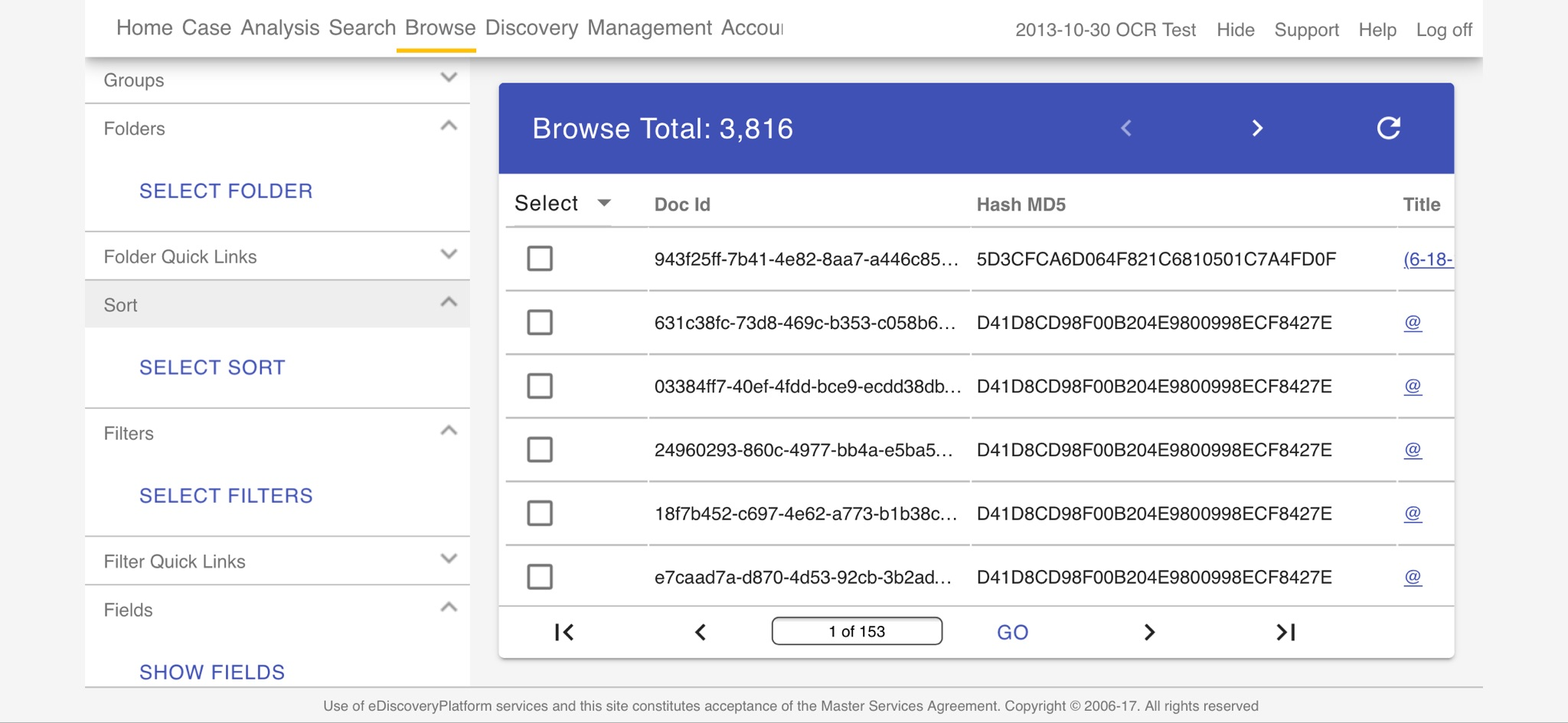 This is the Lexbe eDiscovery Platform being used on an iPhone X. The Lexbe eDiscovery Platform is highly responsive and can be used across devices, including iPhones, Macs, iPads, PCs and Android devices.