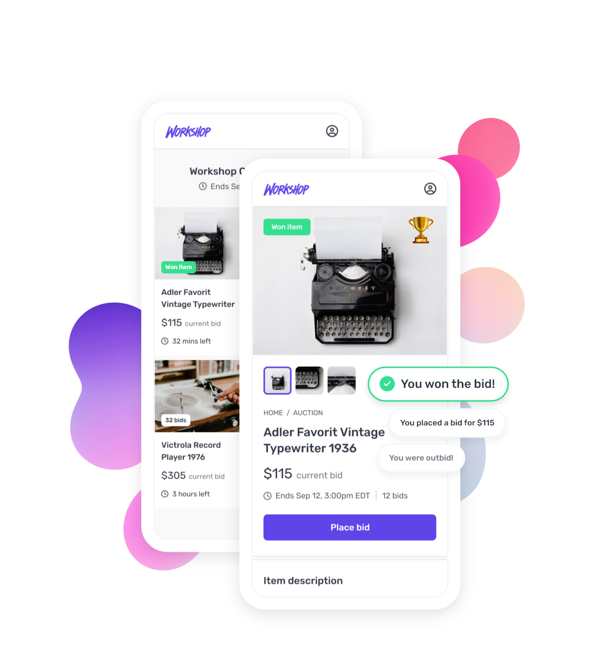 Pledge It Software - Run silent auctions with real-time bidding and notifications
