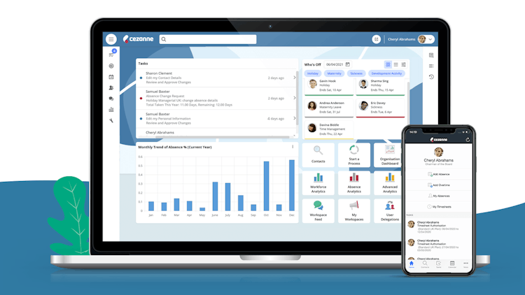 Cezanne HR screenshot: Connect employees, save time and work smarter with a modern, configurable and comprehensive core HR system. Time-saving automation, predictive analytics, configurable workflows, doc generation & e-signature, global capabilities and much more.