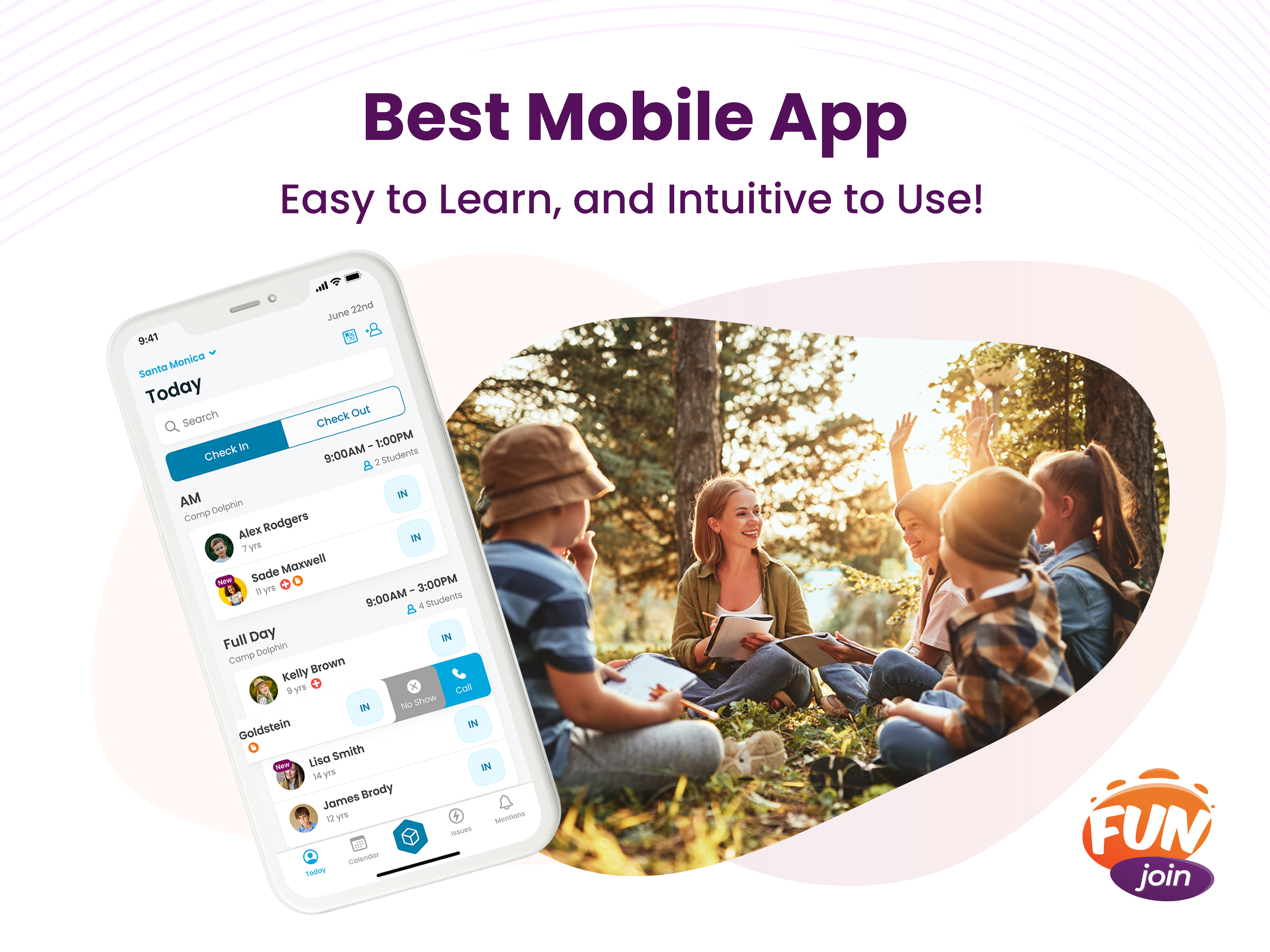 FunJoin offers the best mobile app in the industry, renowned for its simplicity and intuitiveness. It's designed to be easily learned and used, providing a user-friendly interface that streamlines the management of your business operations.