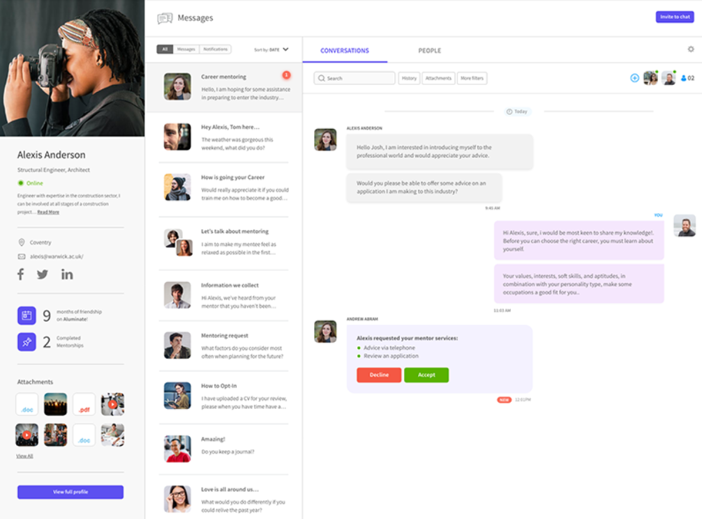 Aluminati Software - Aluminate Community Builder instant chat