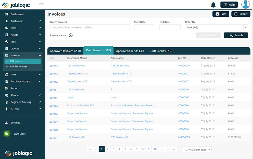 Invoices