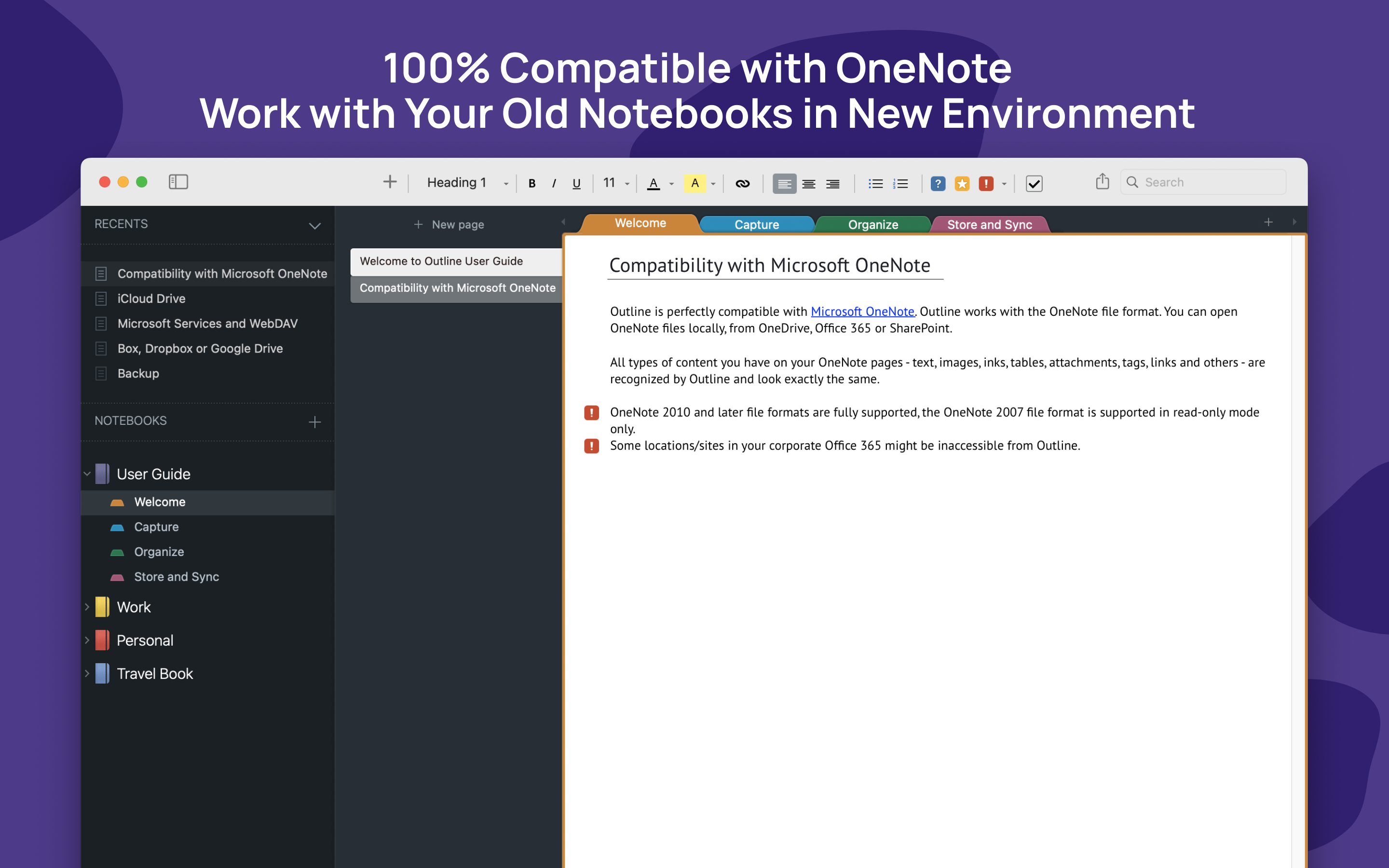 100% Compatible with OneNote
