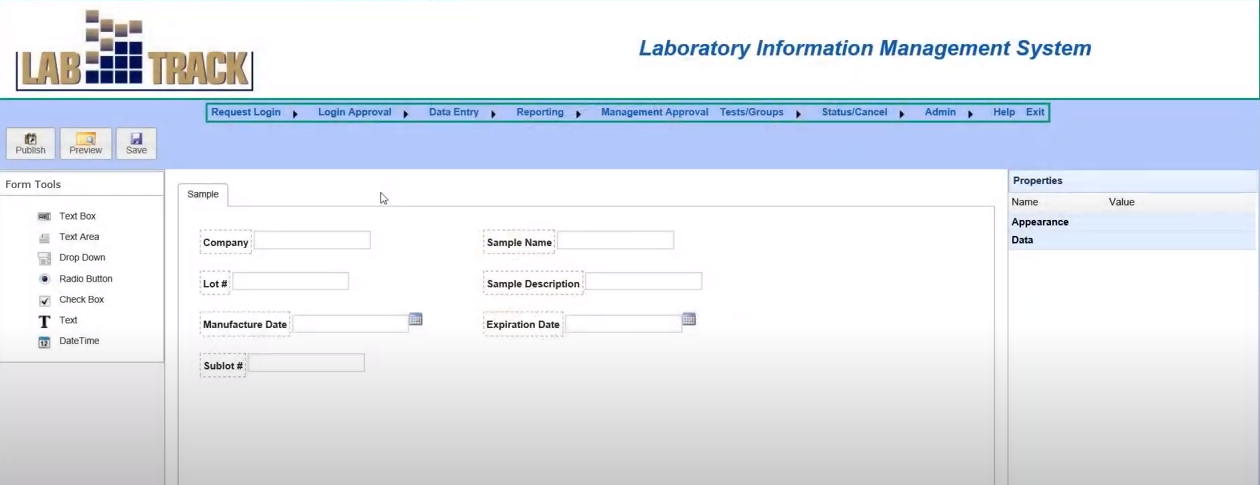 LABTRACK LIMS Software - 2