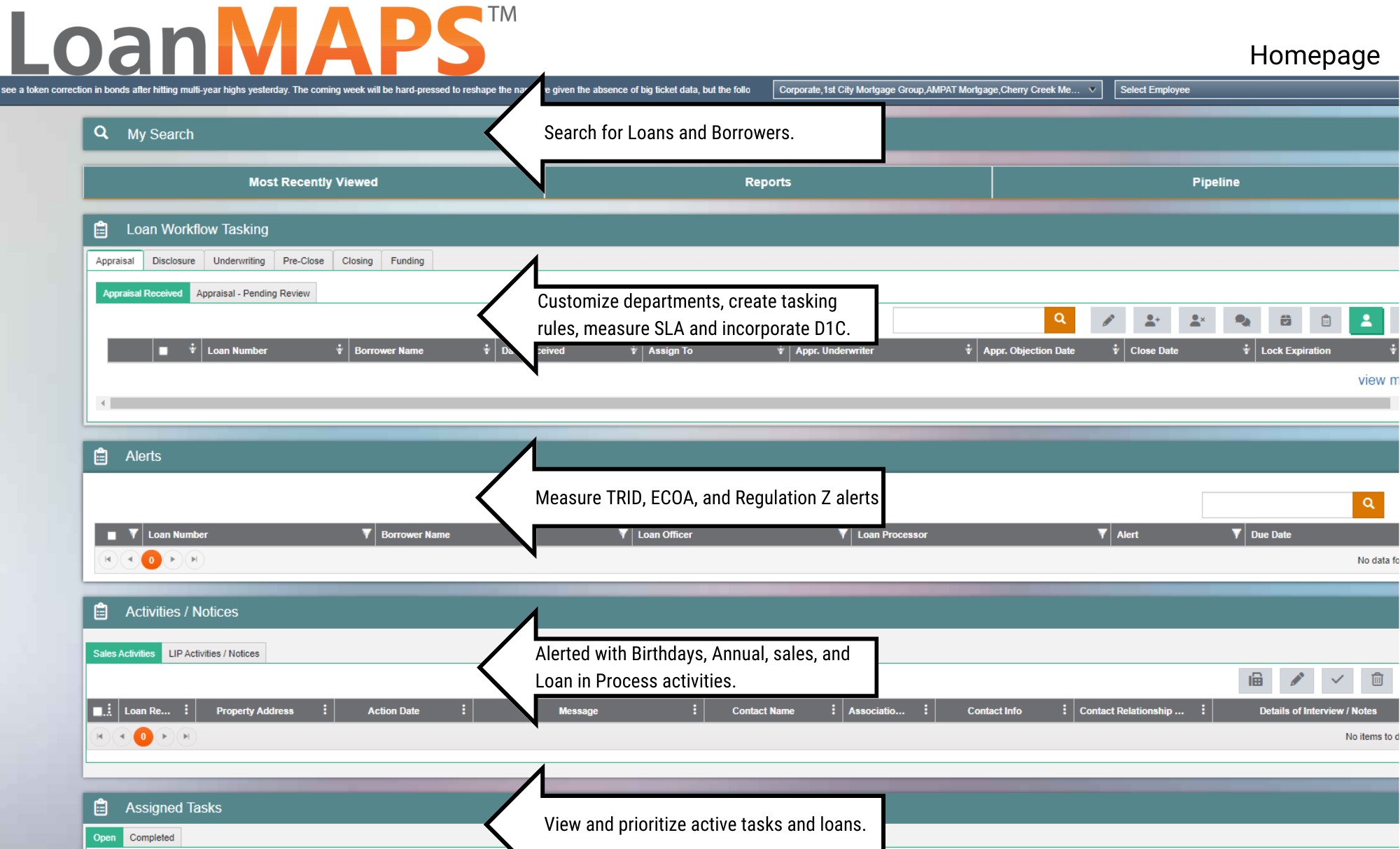 LoanMAPS Software - Homepage