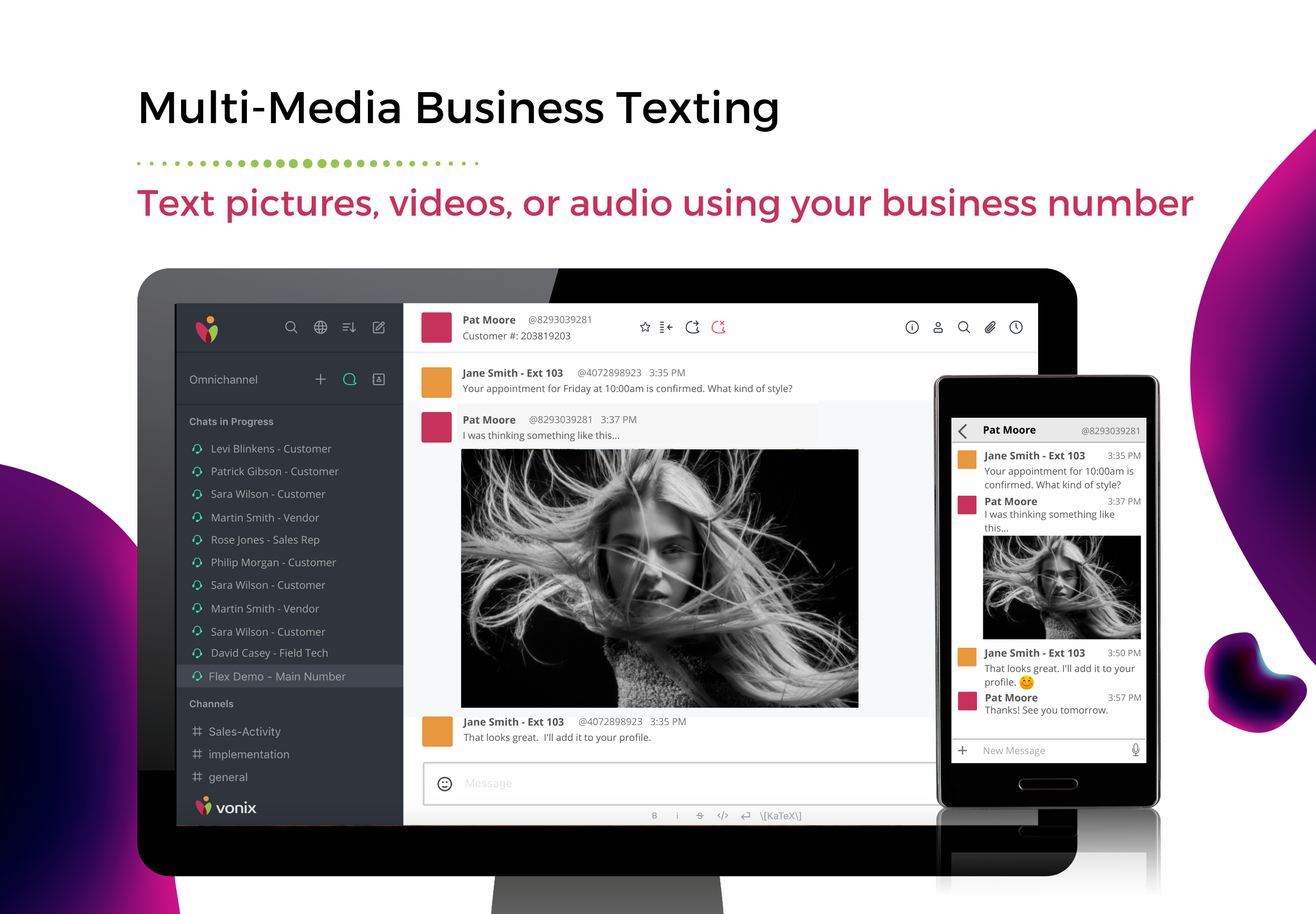 Multi-Media Business Texting