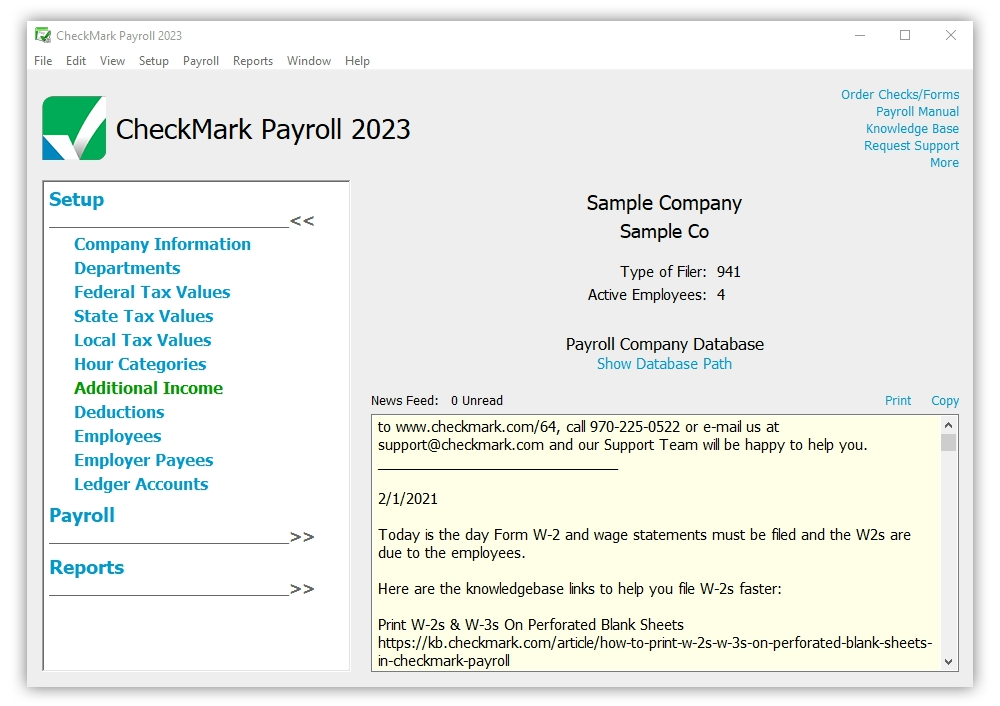 CheckMark Payroll Dashboard