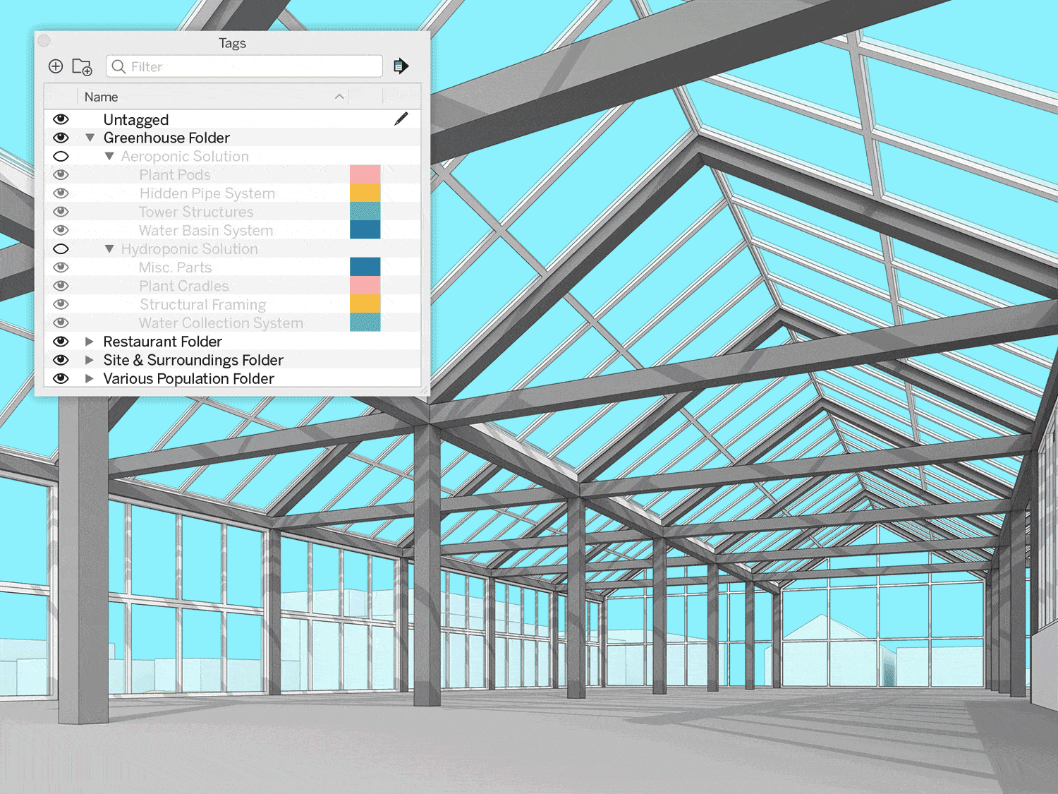 SketchUp Software - SketchUp's organization tools help keep your complex projects clean. With Tags, you can access components of your model quickly and control visibility in bulk.
