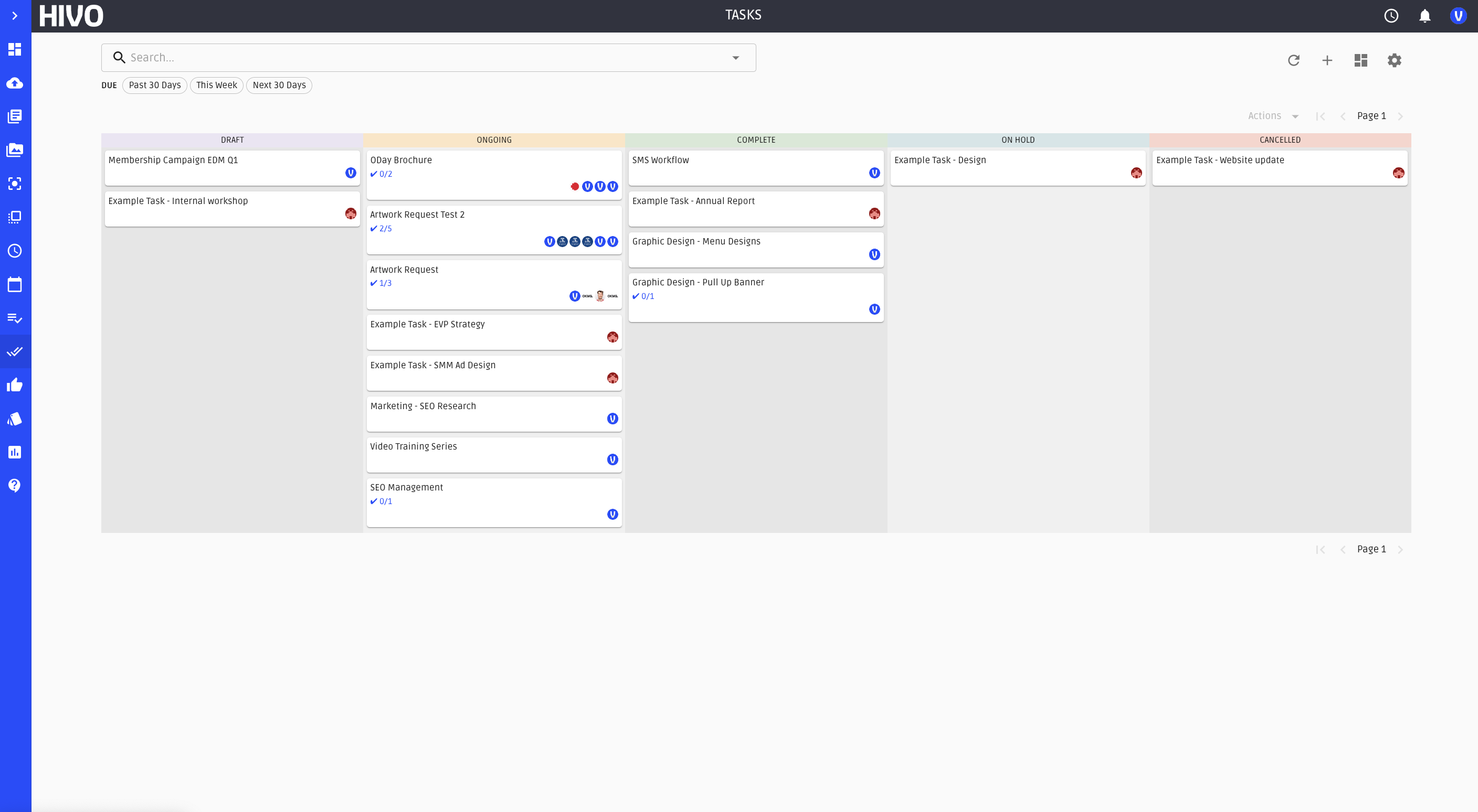 Task Manager with Briefs for Workflow Management