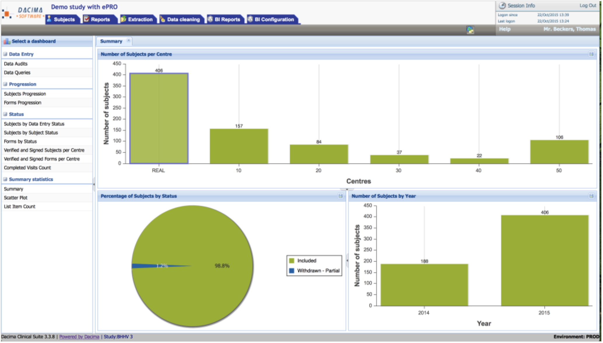 Dacima Clinical Suite Logiciel - 2