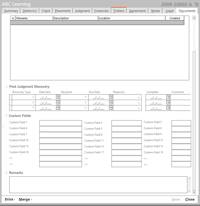 Totality screenshot: Totality files