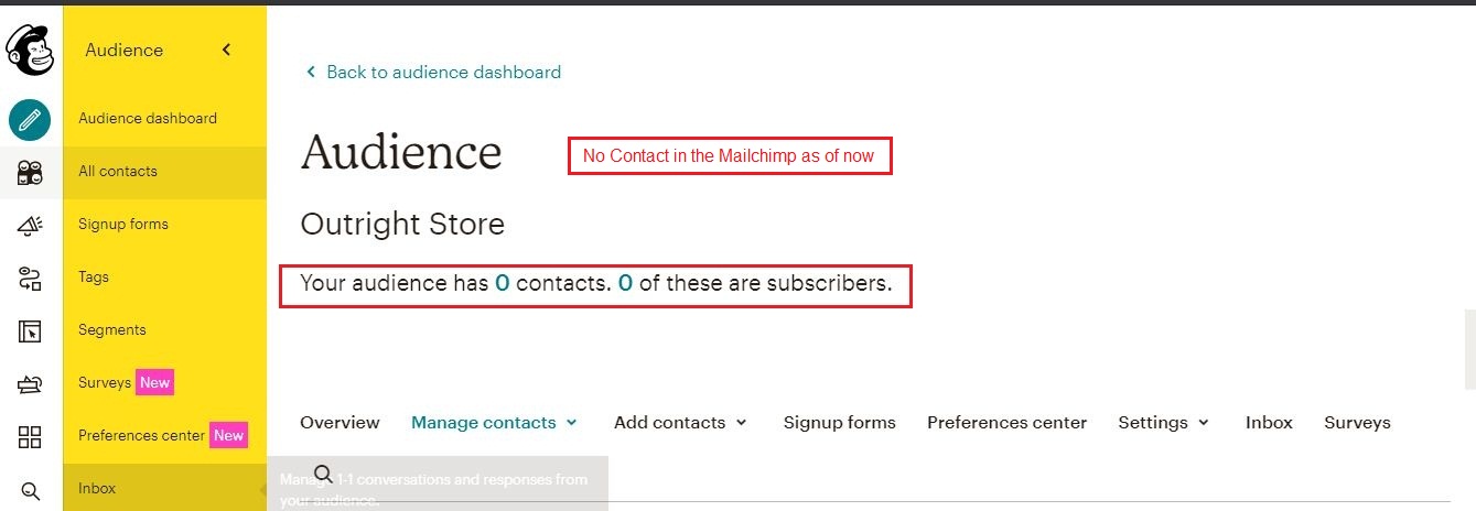 SugarCRM Mailchimp Integration screenshot