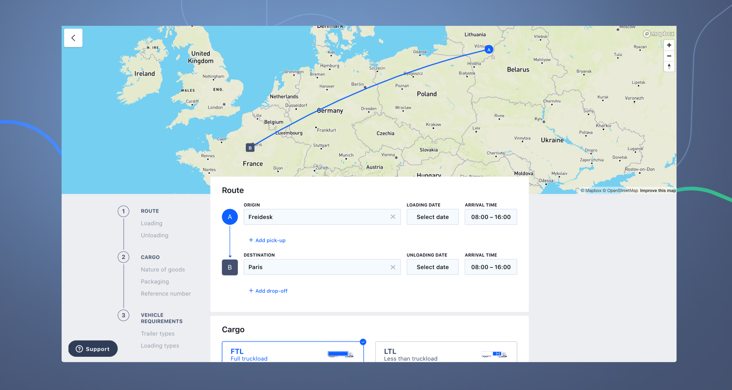 Freidesk routes