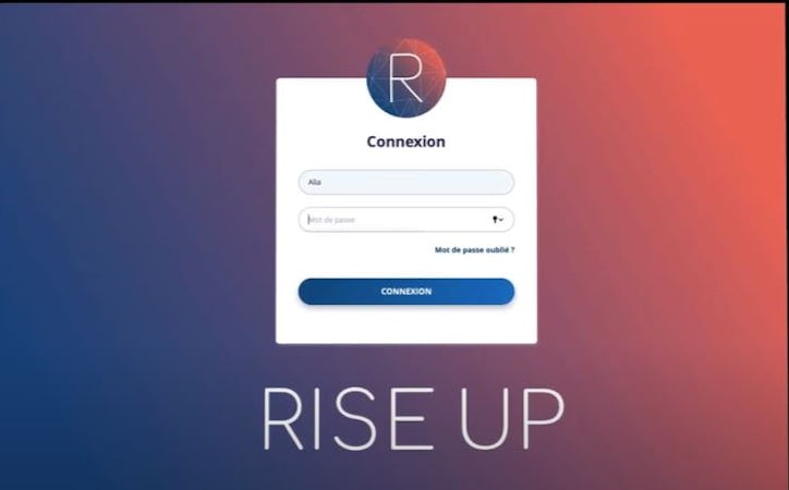Rise Up screenshot: Rise Up login
