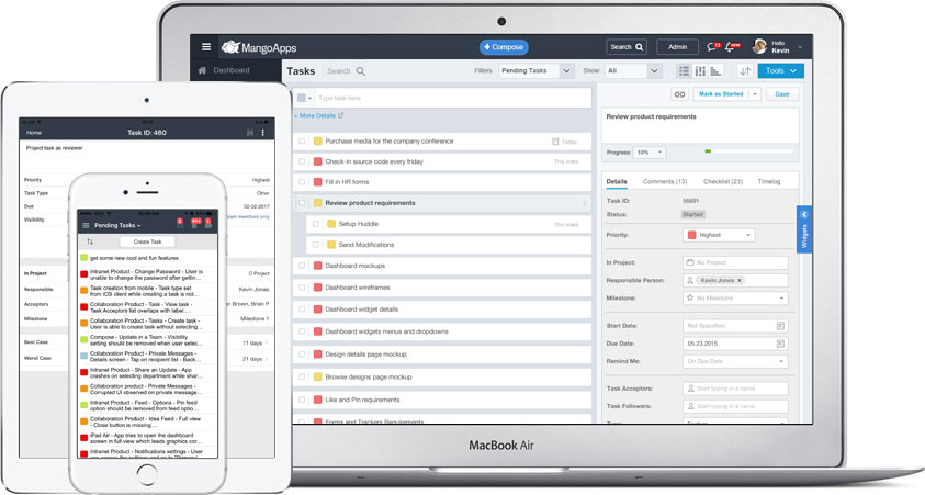 MangoApps Software - Task management to keep your projects on track from start-to-end.