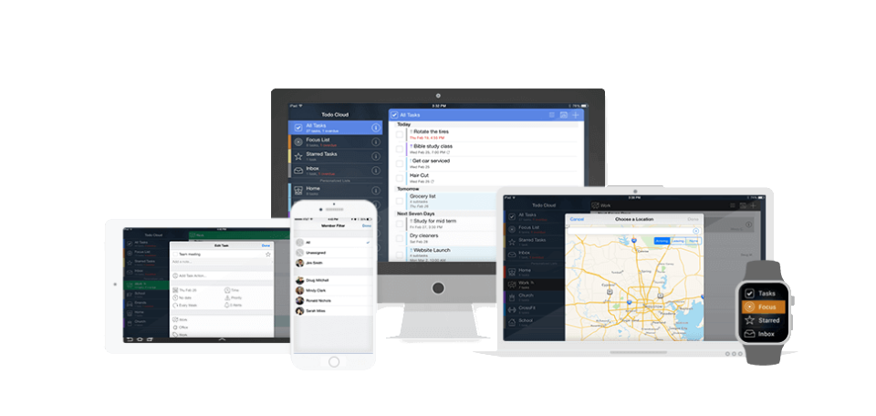 Todo Cloud screenshot: Todo Cloud location tracking