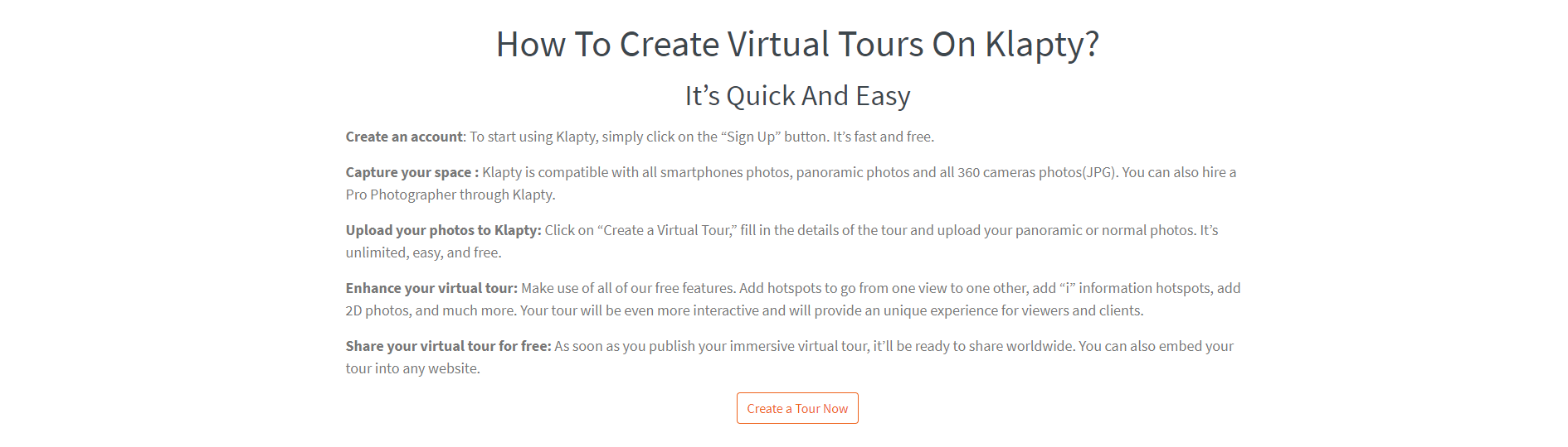 Klapty Software - Create Virtual tours