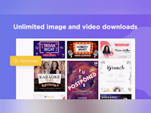PosterMyWall Software - Make the most of unlimited downloads, teams, one-click background removal, custom fonts and much more.