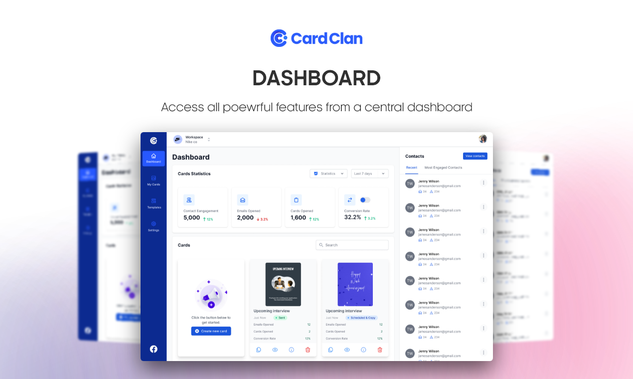Access all features from powerful dashboard