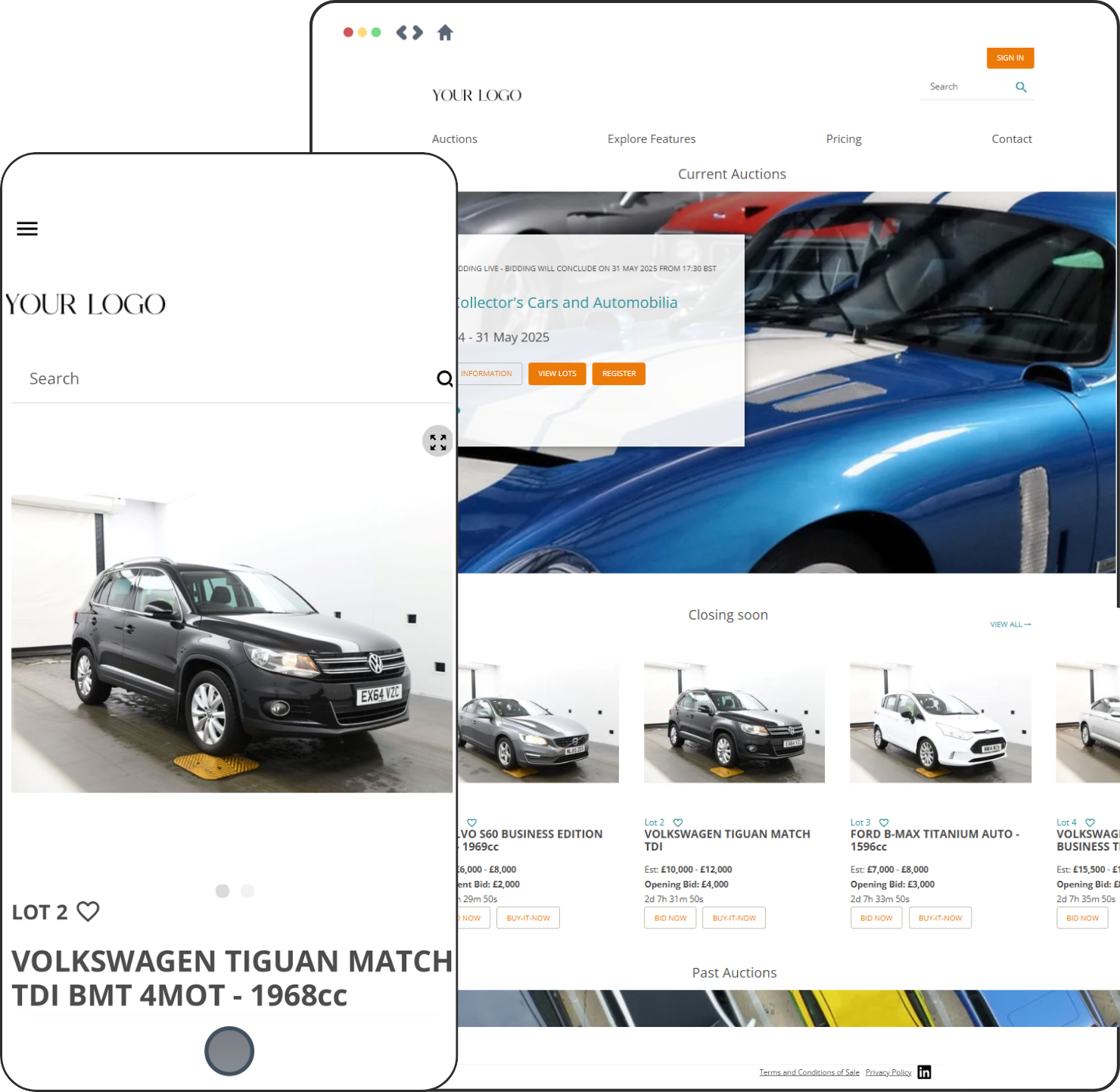 iRostrum screenshot: Create auctions or list single lots independently – flexible options for every sales strategy.