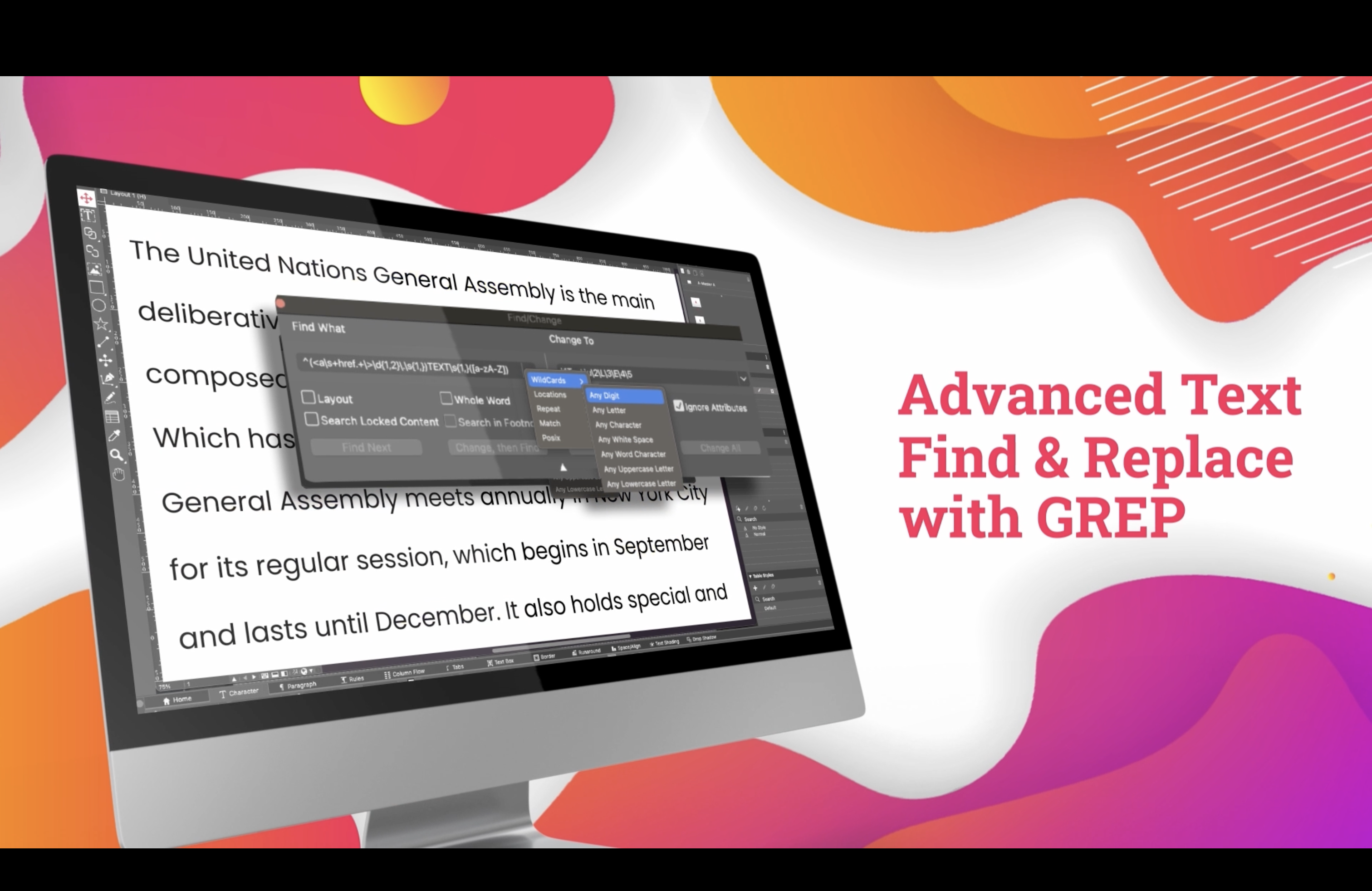 QuarkXPress Software - Advanced Text Find and Replace with GREP