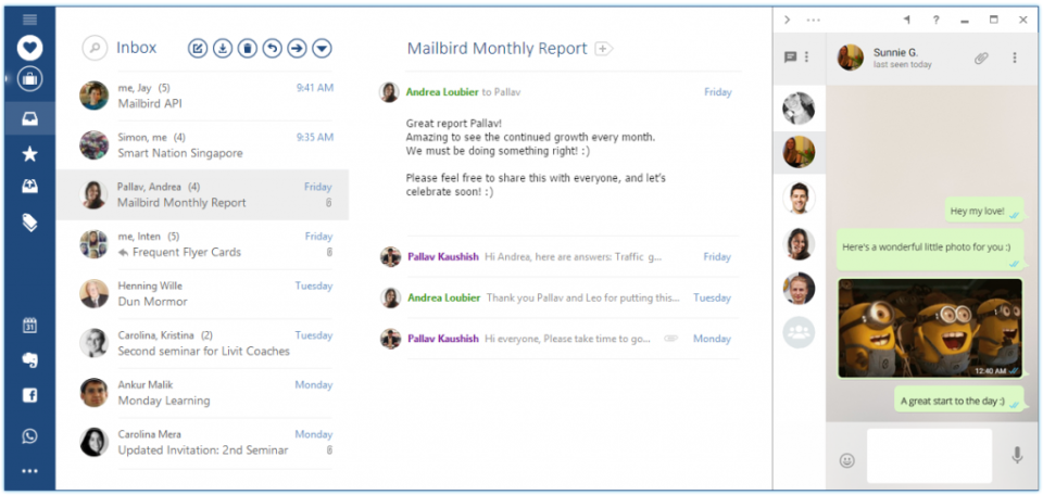 MailBird Software - Mailbird inbox