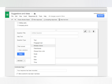 Google Forms Software - Select from multiple question types, drag-and-drop to reorder questions and customize values