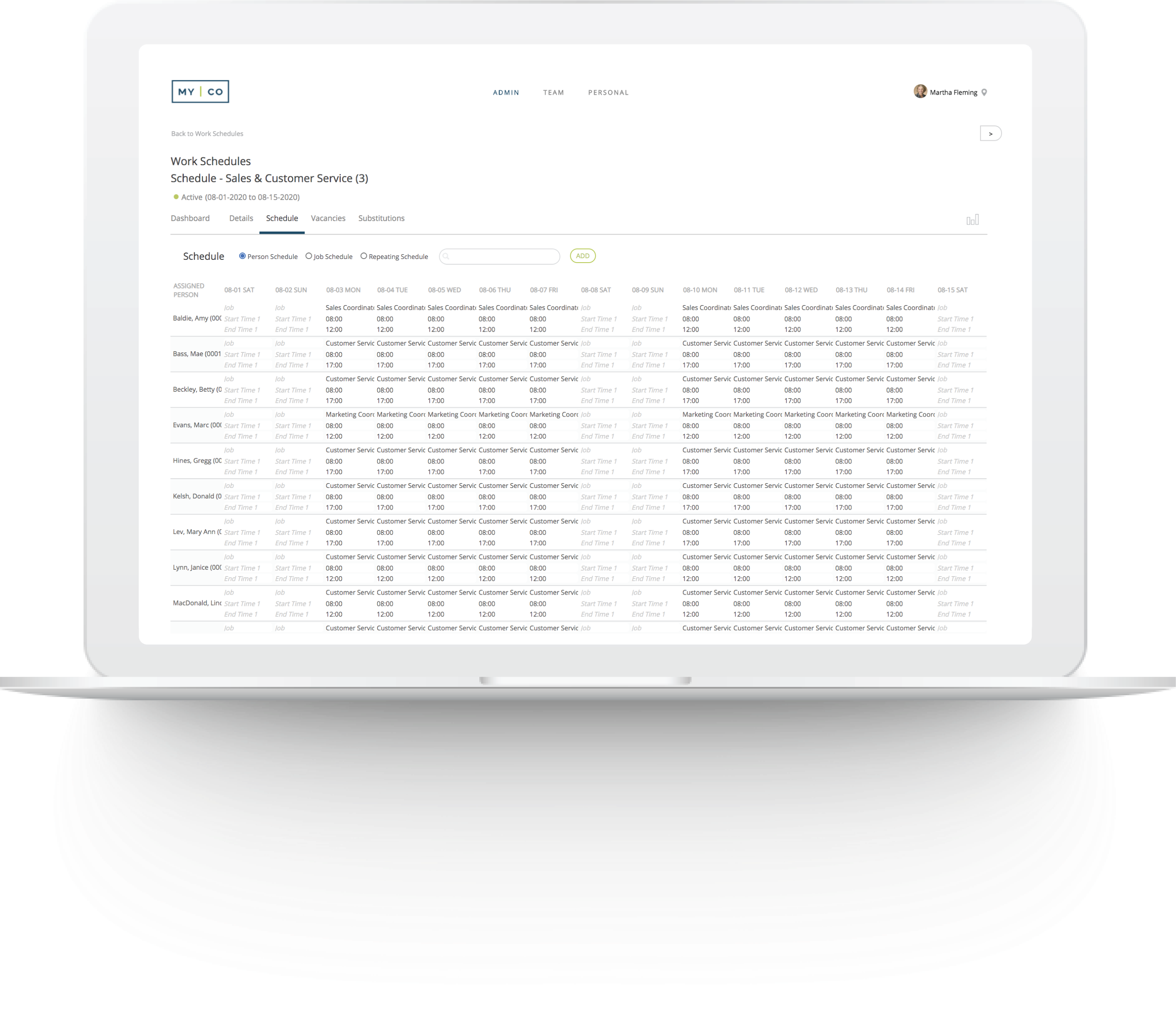 Workzoom Software - Easily manage all types of schedules