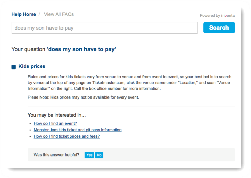 Dynamic FAQs responds to people’s searches instantly and accurately, no matter what keywords are used.