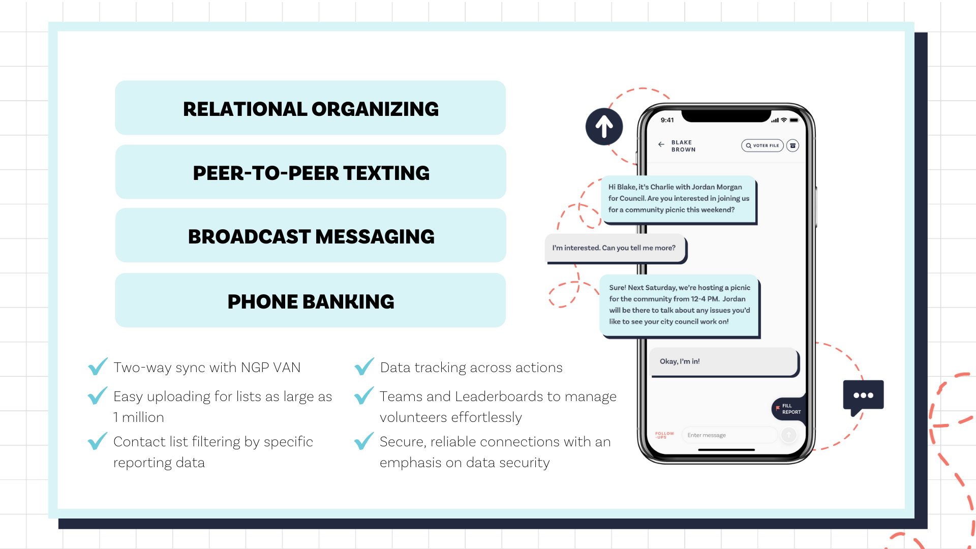 Impactive screenshot: The leading all-in-one digital organizing platform for progressive organizations and Democratic campaigns.