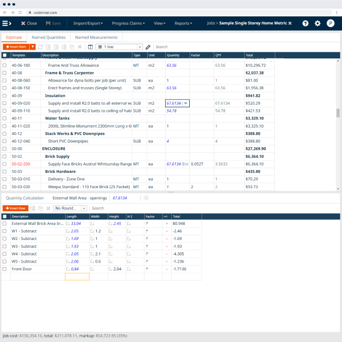 CostMiner screenshot: Quick and Easy Set Up
