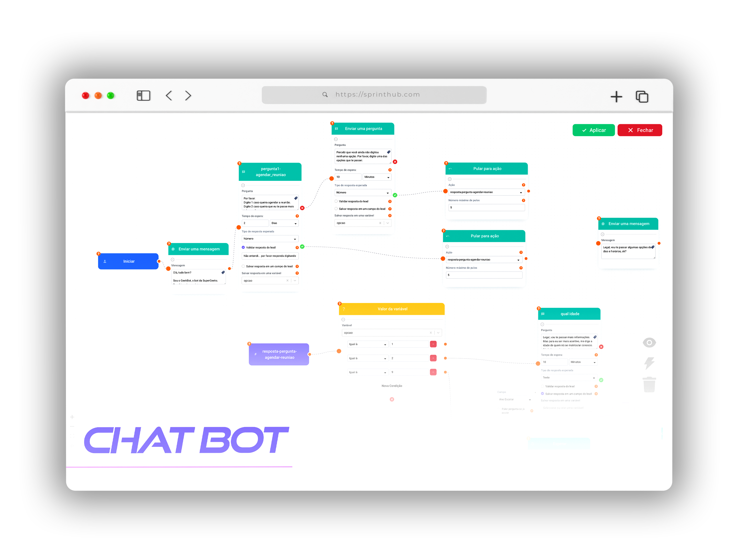 SprintHub Software - Chat bot