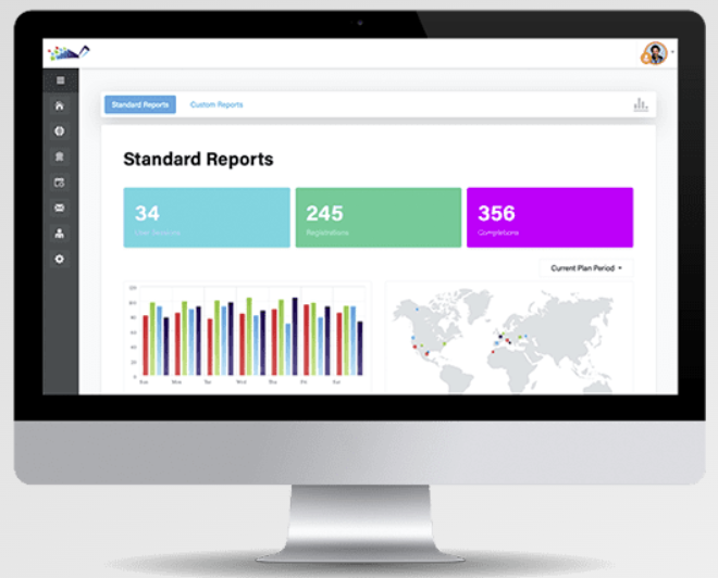 DigitalChalk Software - Learning Report Dashboard