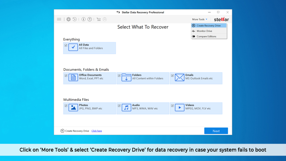 stellar data recovery key free