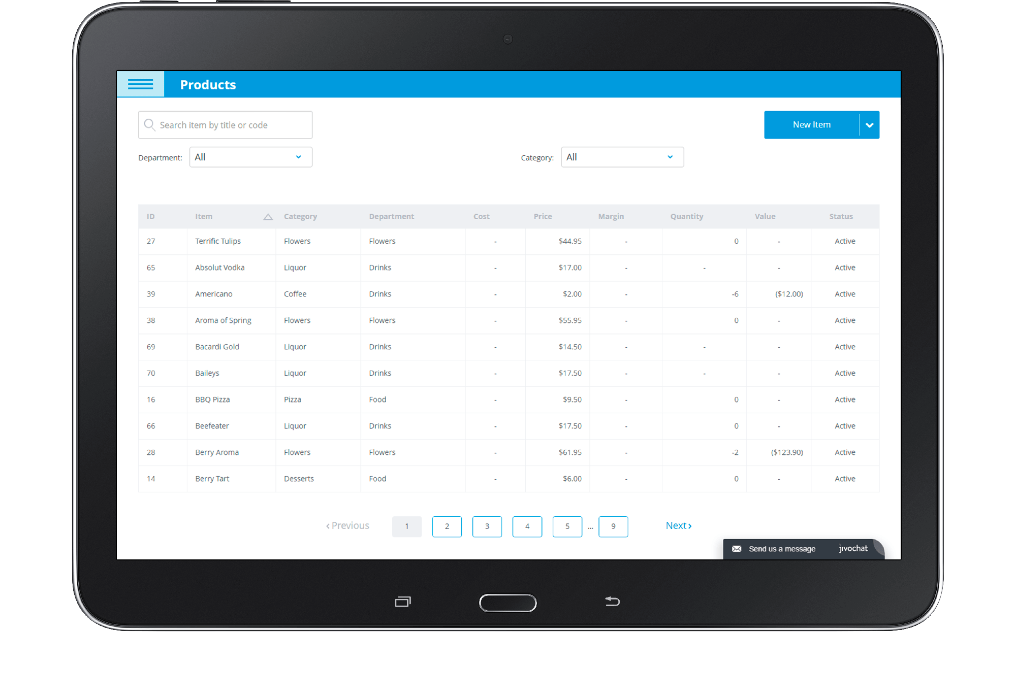 eHopper Software - View product and price lists