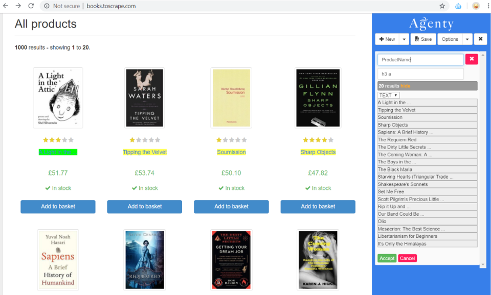 Agenty web scraping chrom-thumb