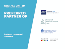 Rentals United Software - Rentals United is the Preferred/Premier Partner of many Large Channels and OTA's