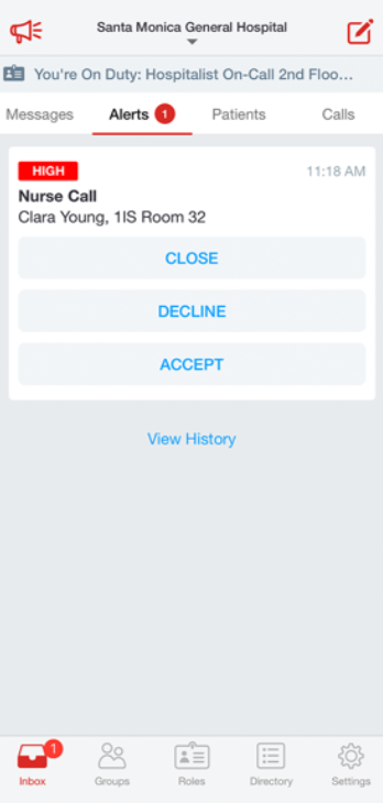 TigerConnect alerts