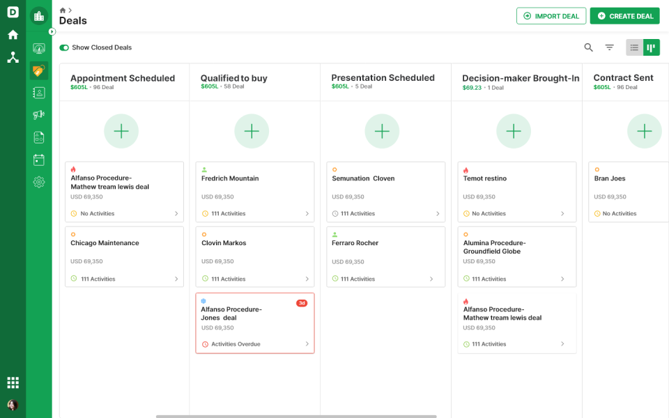 Deskera CRM Software - CRM Pipeline