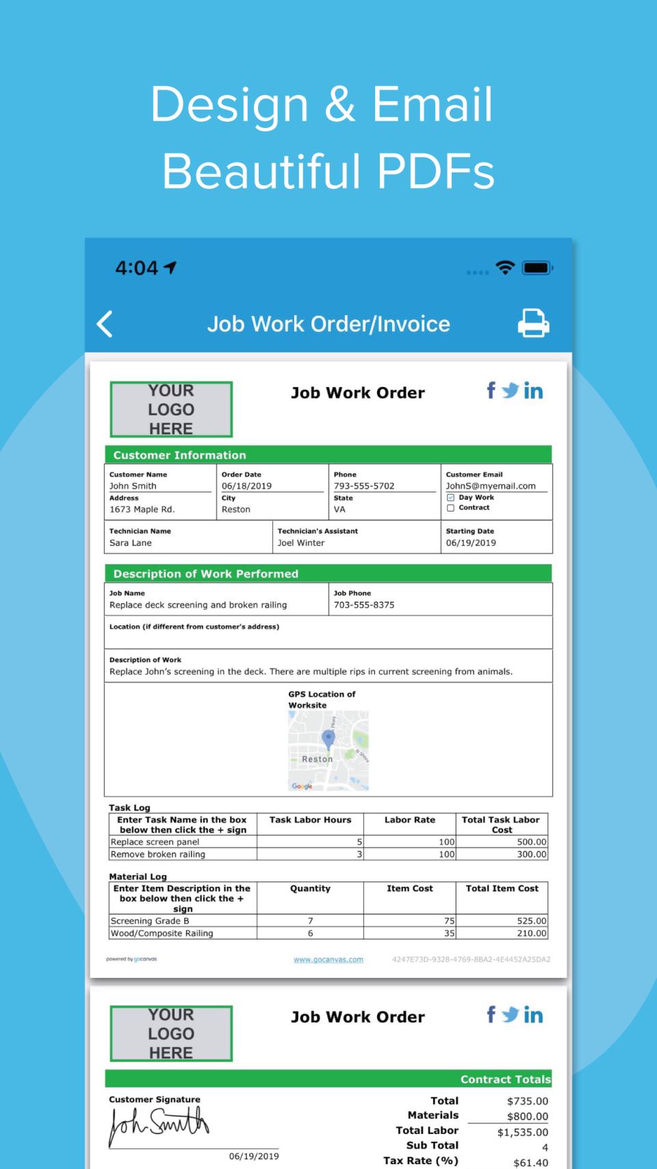 GoCanvas Software - 4
