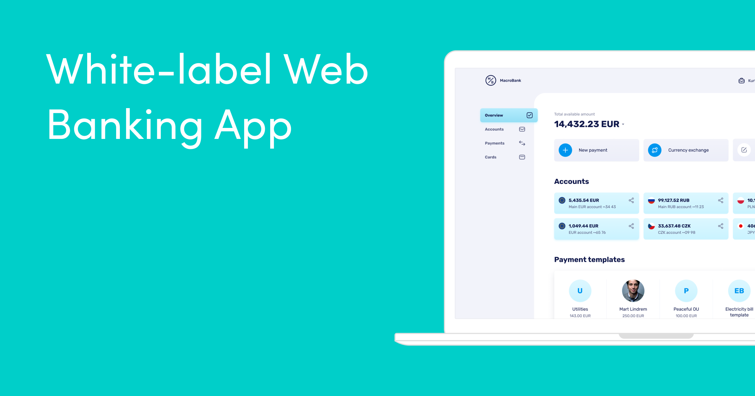 White label Web banking application