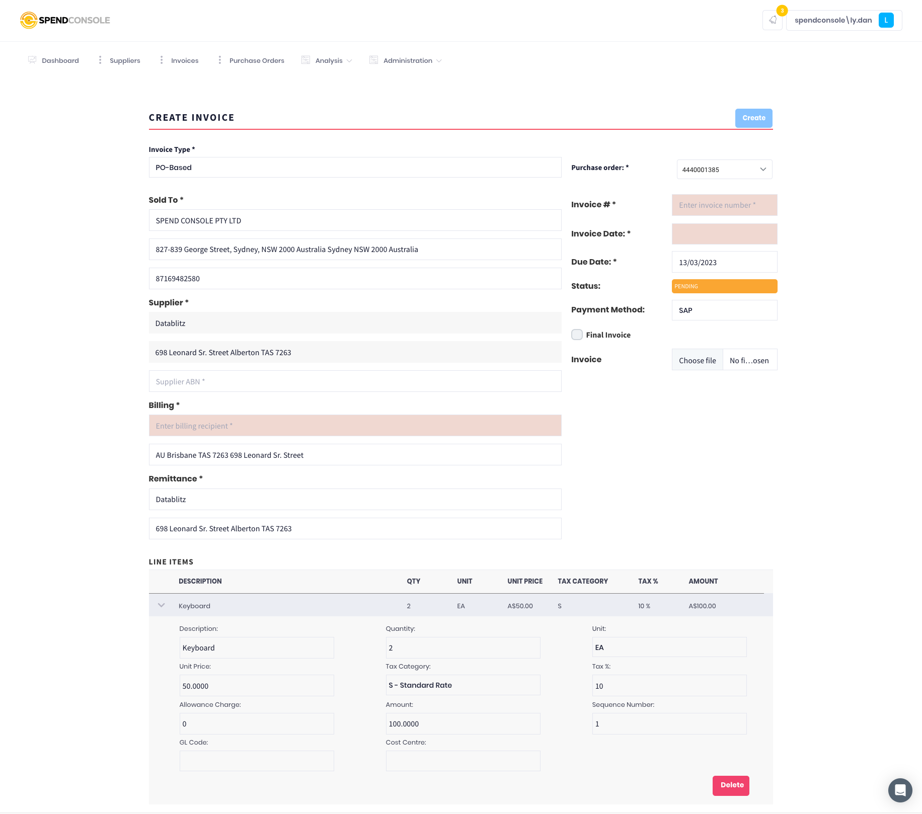 SpendConsole Software - 2