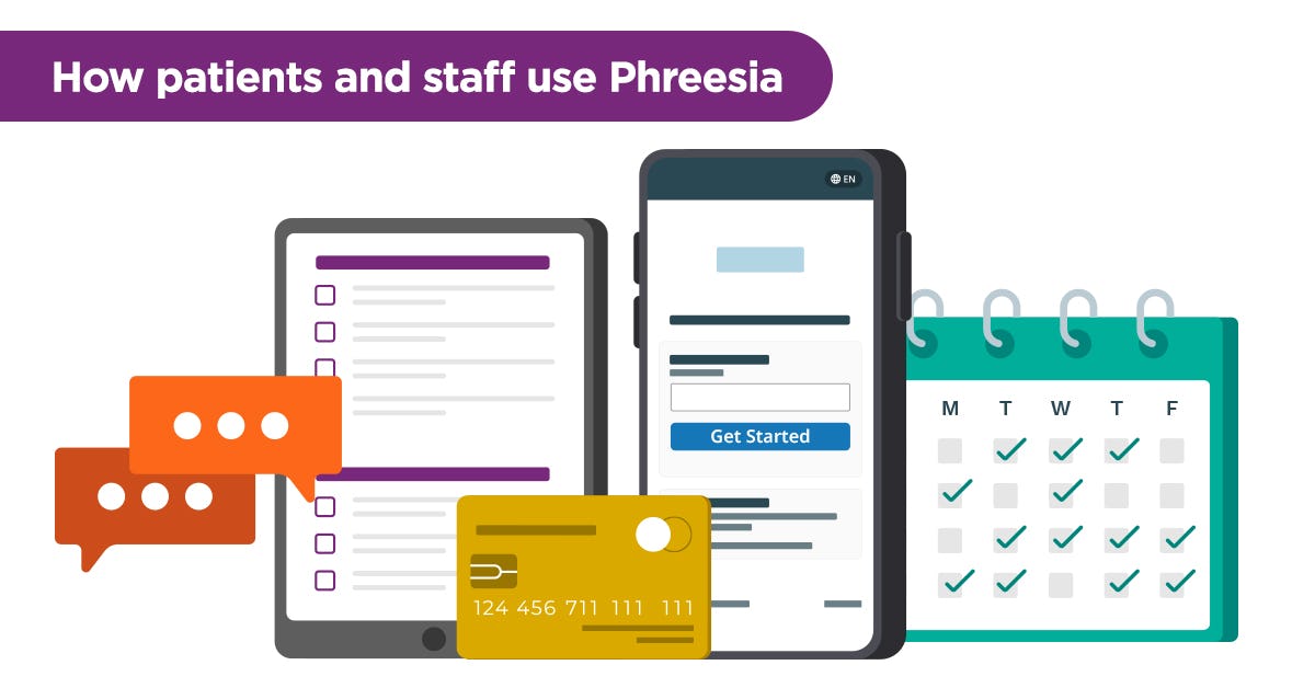 Phreesia Software - Phreesia makes care easier every day with tools for intake, access, payments and more. Patients use Phreesia on their own mobile device, a PhreesiaPadX, or an Arrivals kiosk to facilitate 150 million visits a year—that’s 1 in 10 visits across the U.S.